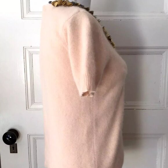 Anthropologie Corey Lynn Calter Peter-Pan Paillettes Sweater - Picture 5 of 7